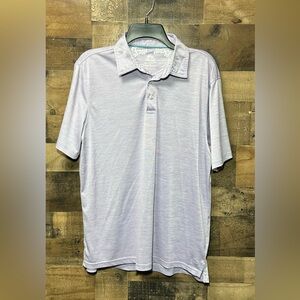 Havana Jim Men’s M Short Sleeve Polo Shirt Purple Heather Polyester Casual Golf